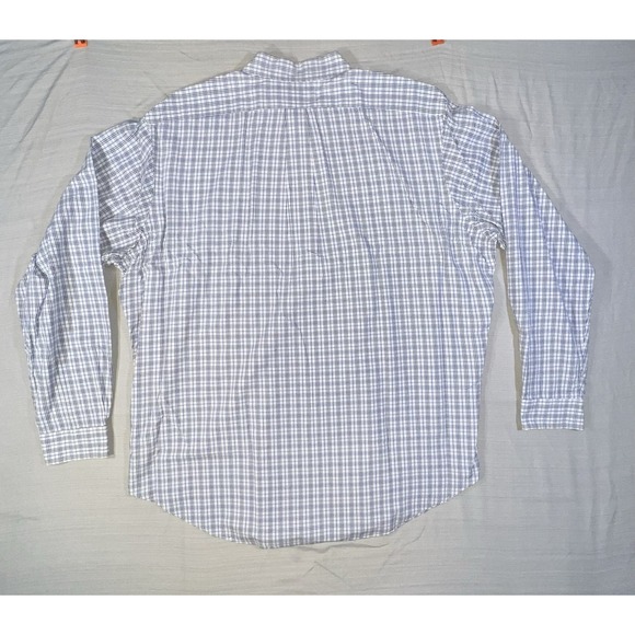 Ralph Lauren Shirt Mens XXL Blue Plaid Checkered Long Sleeve Button Down - Picture 5 of 8